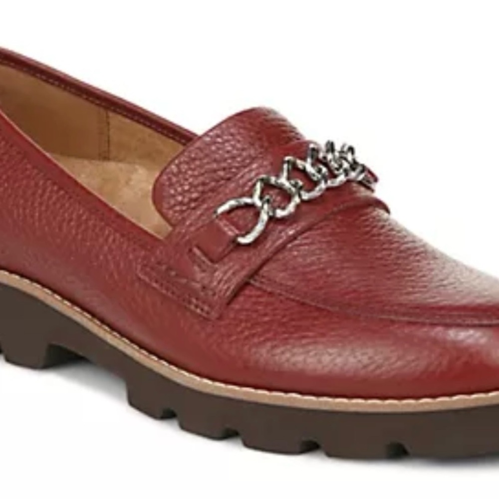 Vionic Tumbled Leather Slip-On Loafers - Emalyn